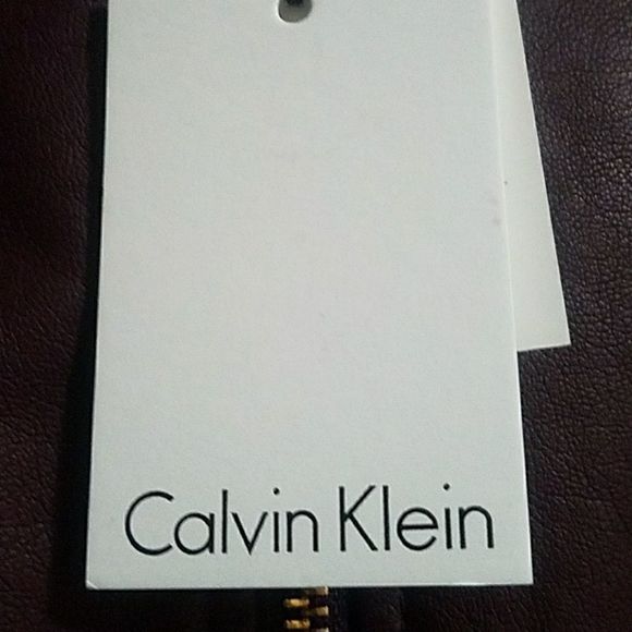 🎉HP🎉 Calvin Klein Faux Leather Moto - Picture 3 of 7